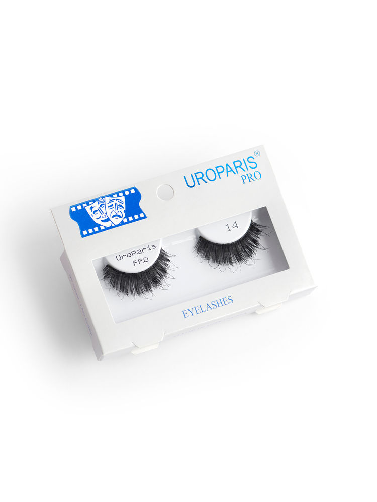 Uroparis Human Hair Eyelashes - PRO 14 / BLACK HUMAN HAIR 3 D-picture-20