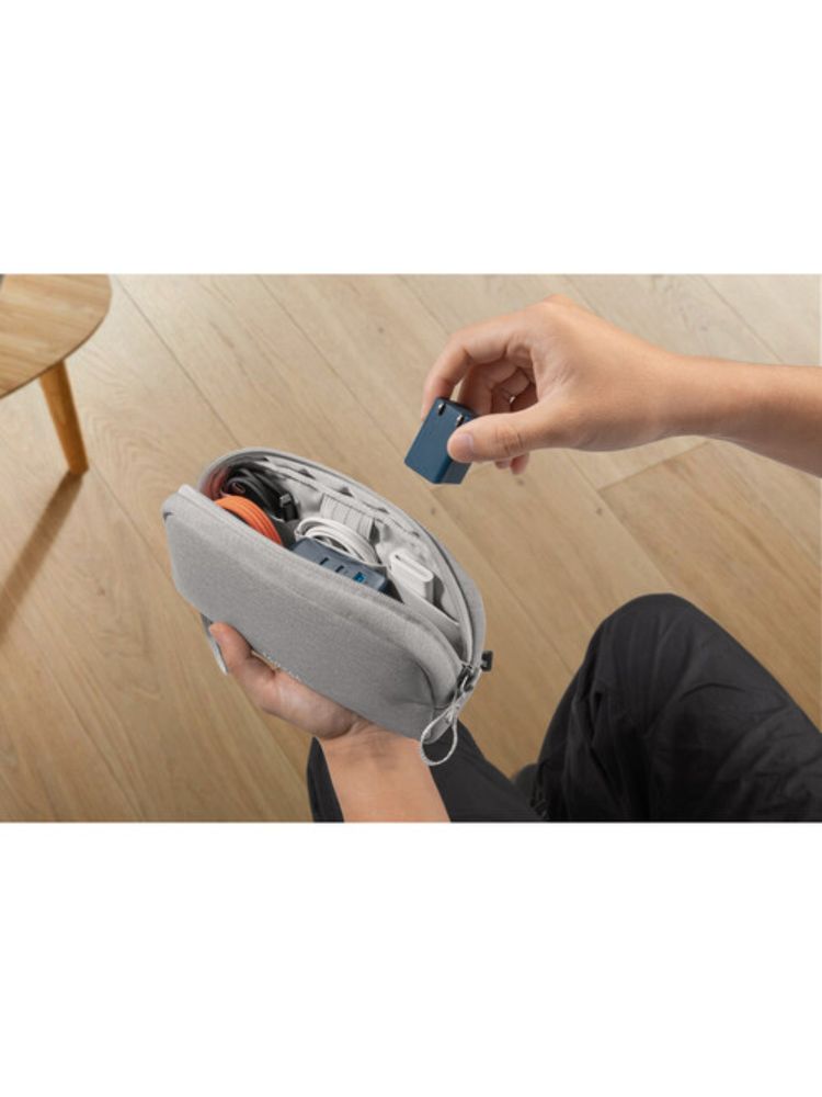 Tomtoc Unisex Light-T12 Electronic Accessory Pouch Grey-image-28