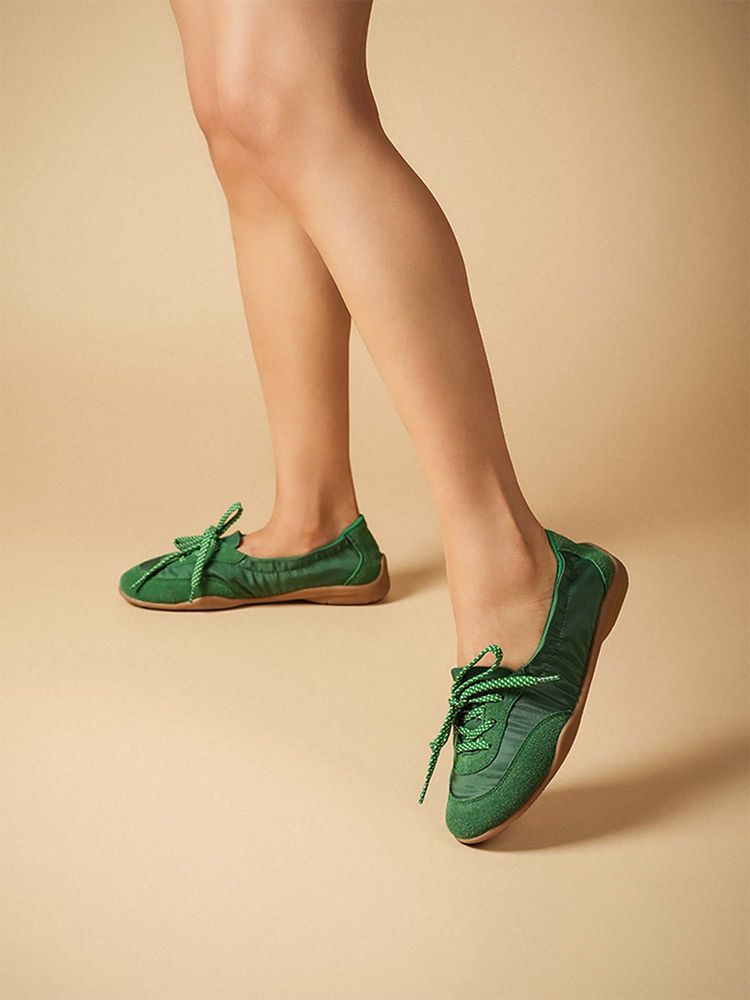 Theater Women Kai Green Lace-Up Sneakers-picture-12