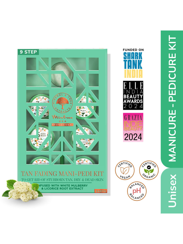 Mintree Detan 9 step Manicure-Pedicure Kit, repairs dry & cracked heels for soft-tan free skin-picture-12