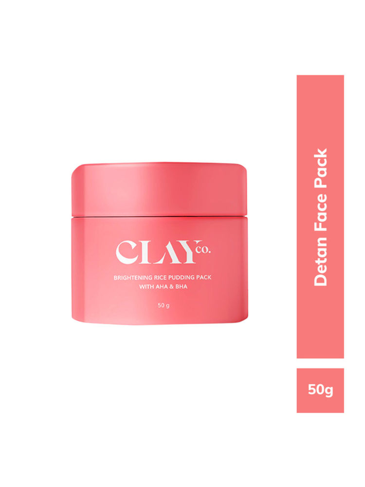 Clayco De Tan Brightening Rice Pudding Face Pack and Face Mask With AHA & BHA for Tan Removal
