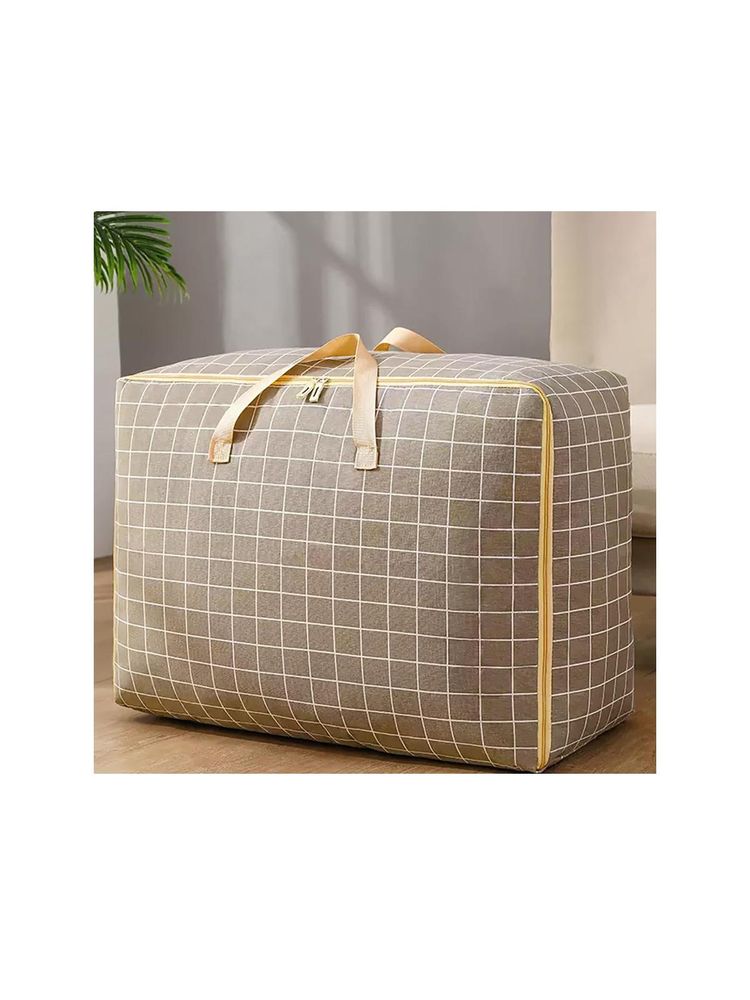 House of Quirk Khaki Fabric Extra Large Oversized Handy Laundry Storage Bag-image-35