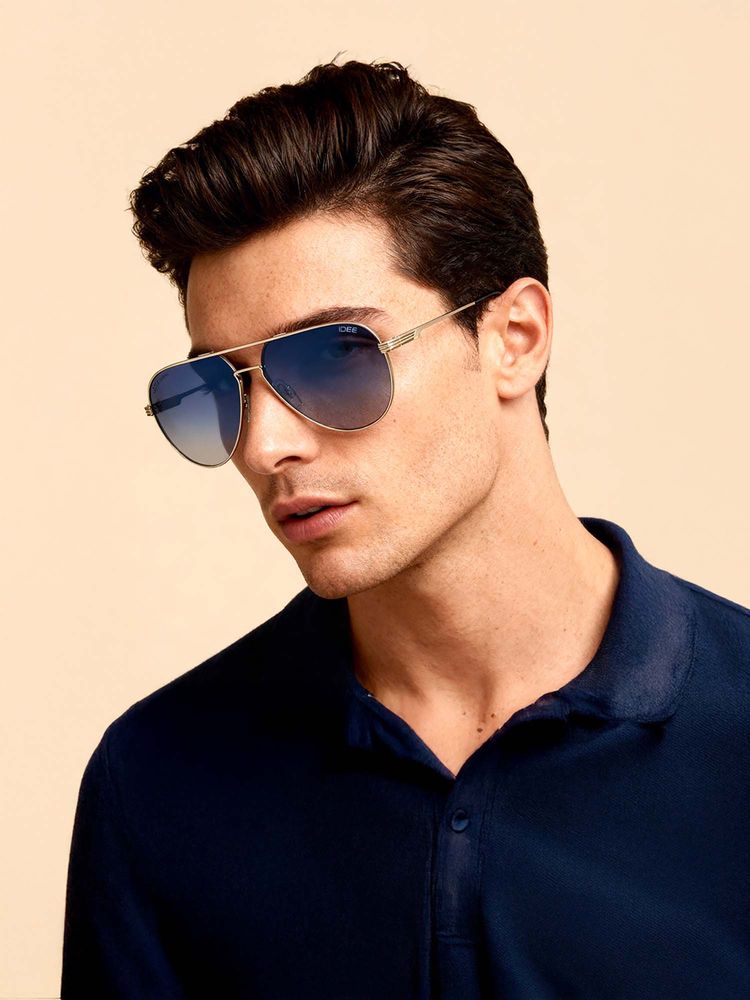 IDEE S2920 C4P 58 Blue Lens Sunglasses for Men (58)-image-2