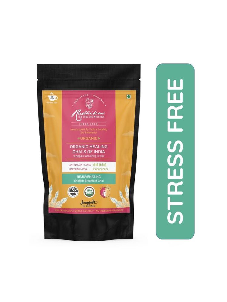 Radhikas Rejuvenating English Breakfast Chai, Certified Organic, Assam CTC Chai, Cold & Hot Brew-picture-25