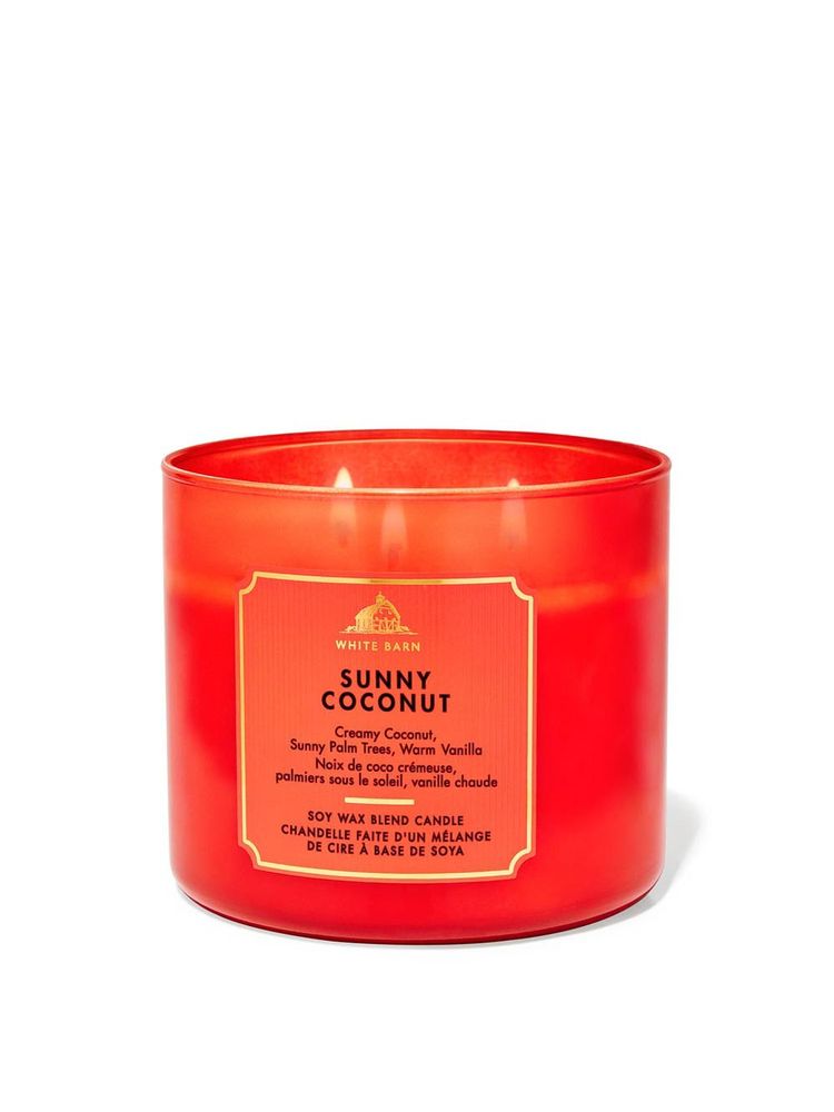 Bath & Body Works Sunny Coconut 3-Wick Candle