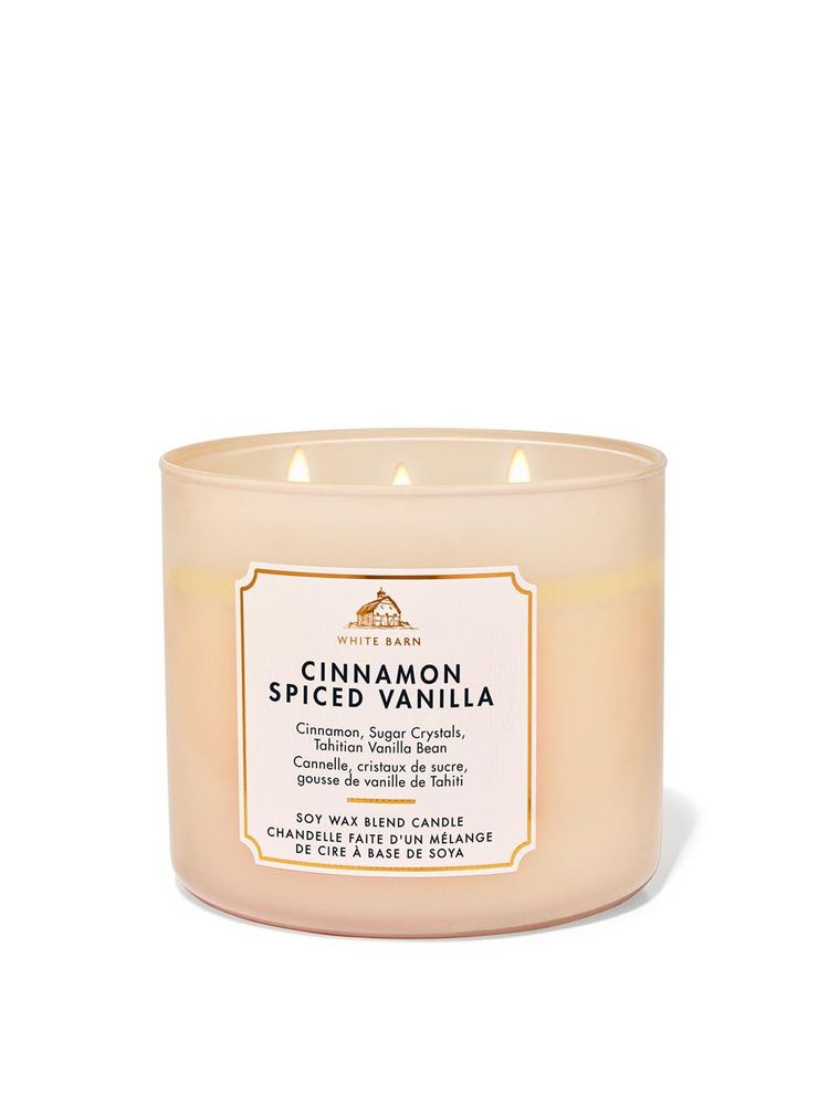 Bath & Body Works Cinnamon Spiced Vanilla 3-Wick Candle