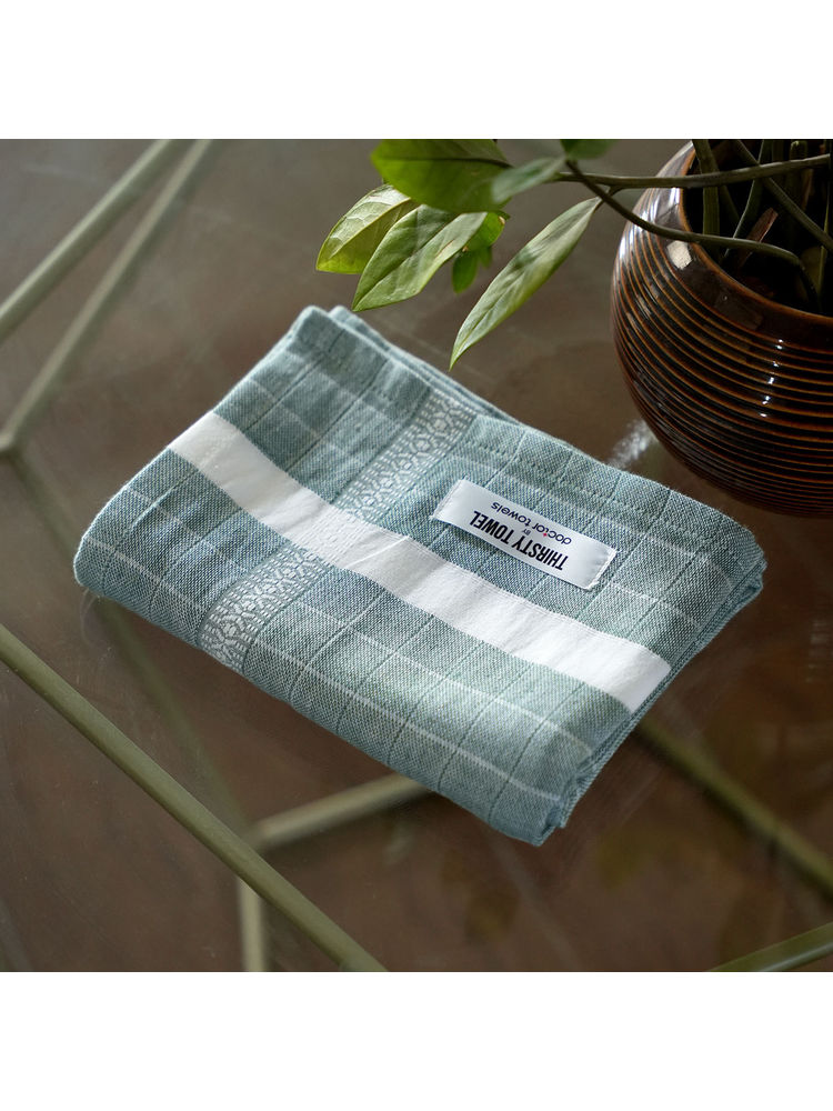 Doctor Towels Green Double Cloth Cotton Bath Towel (M)-image-46