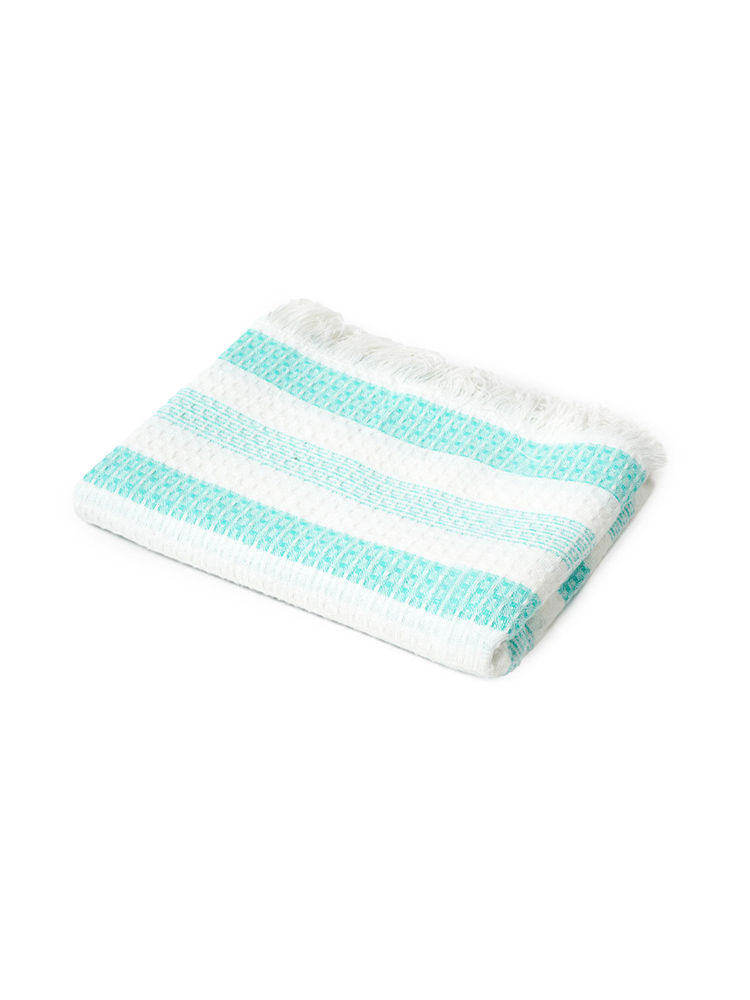 Doctor Towels Blue Waffle Weave Cotton Bath Towel (M)-picture-13