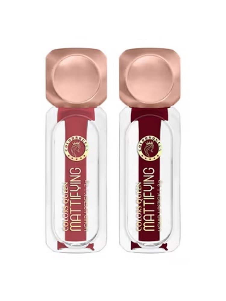 Colors Queen Mattifying Matte Liquid Lipstick (Pack of 2)-picture-16