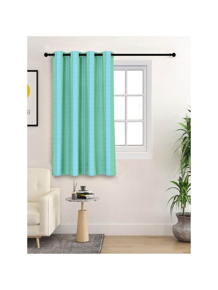 Saral Home Joy Cotton Window Curtains 2Pcs, Green. 4x5 Feet-image-25