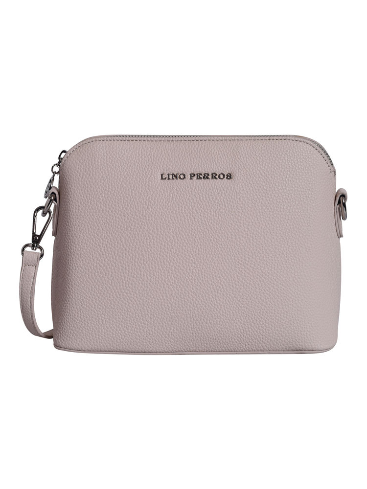 Lino Perros Women's White Synthetic Leather Sling Bag-picture-12