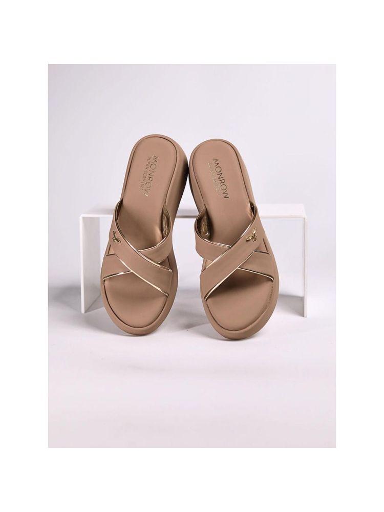 Monrow Anne Beige Wedge Heels