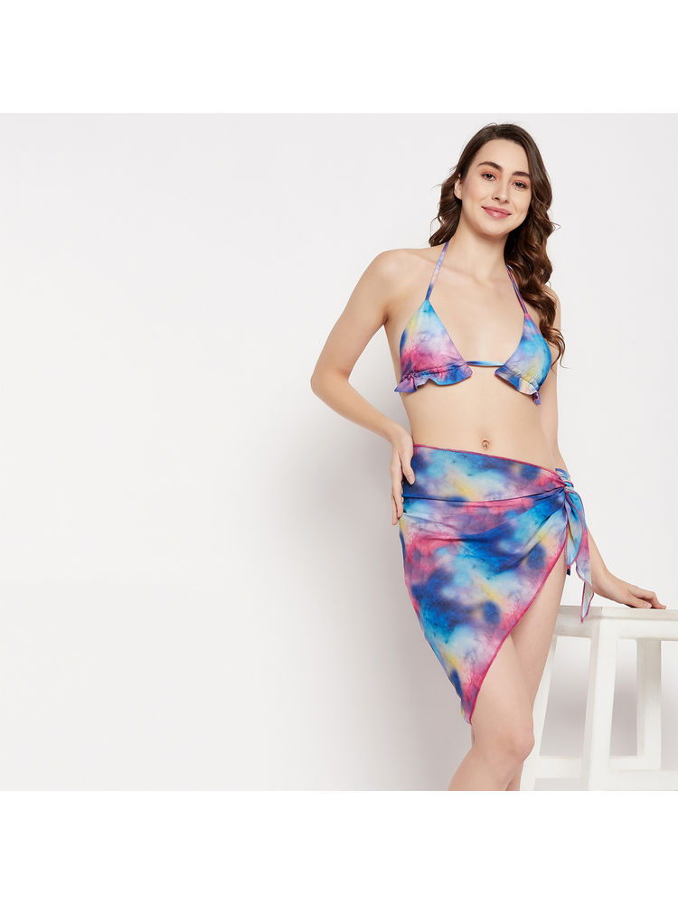 Secrets By ZeroKaata Women Printed Swimwear - Multi-Color