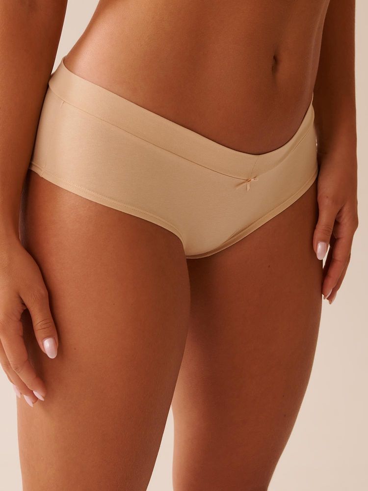 La Vie En Rose Cotton Hip Hugger Panty - Nude-picture-43