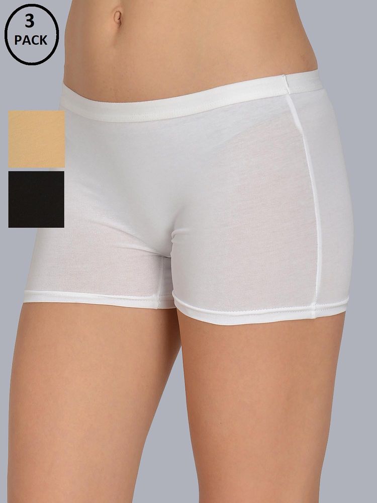 Mod & Shy Women Solid Boyshort (Pack of 3)-picture-17