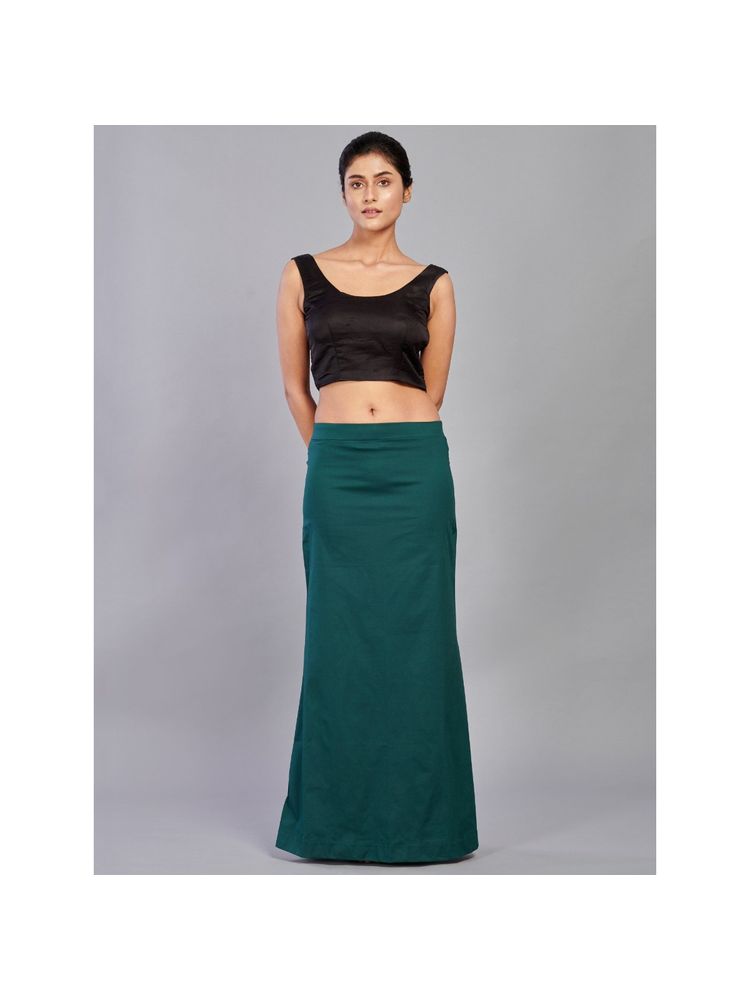 I AM BY DOLLYJAIN Cotton Lycra D'coat Green-picture-19