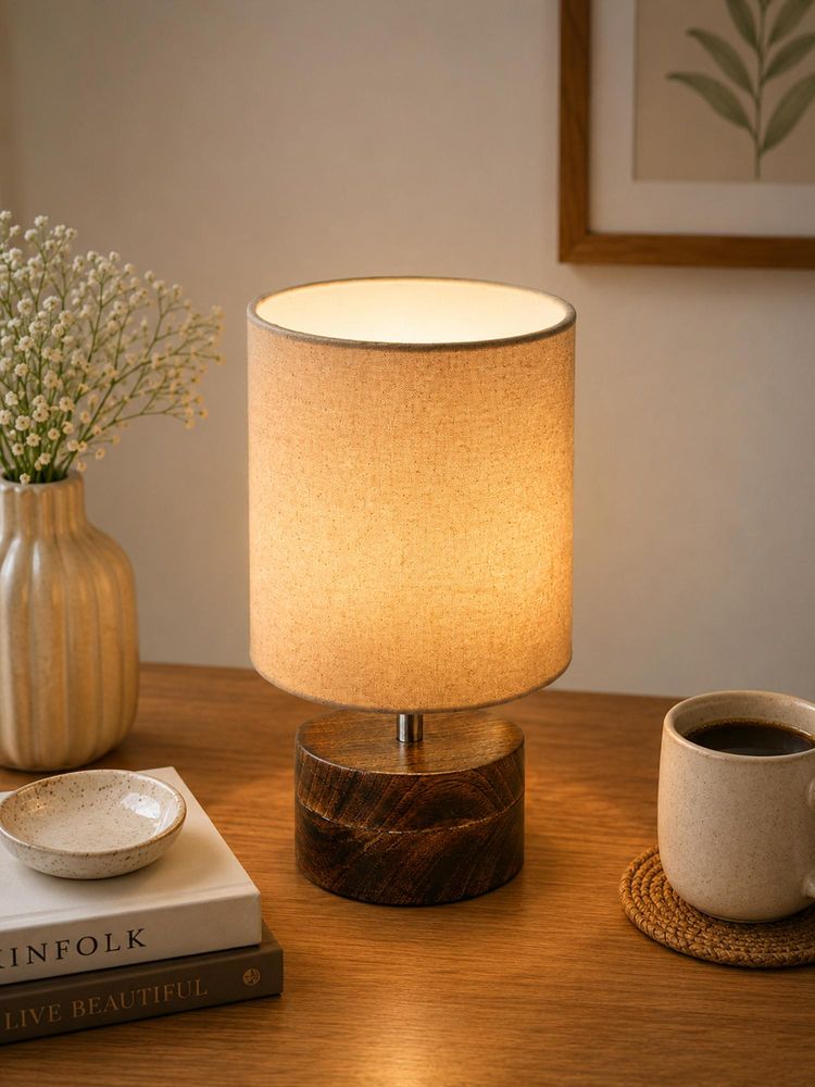 Homesake Beige Antique Base E27 Creative Reading Bedside Table Lamp-picture-23