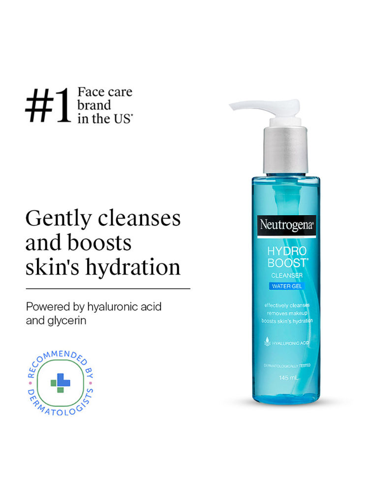 Neutrogena Hydro Boost Cleanser Water Gel Face Wash with Hyaluronic Acid for Normal & Sensitive Skin-image-10