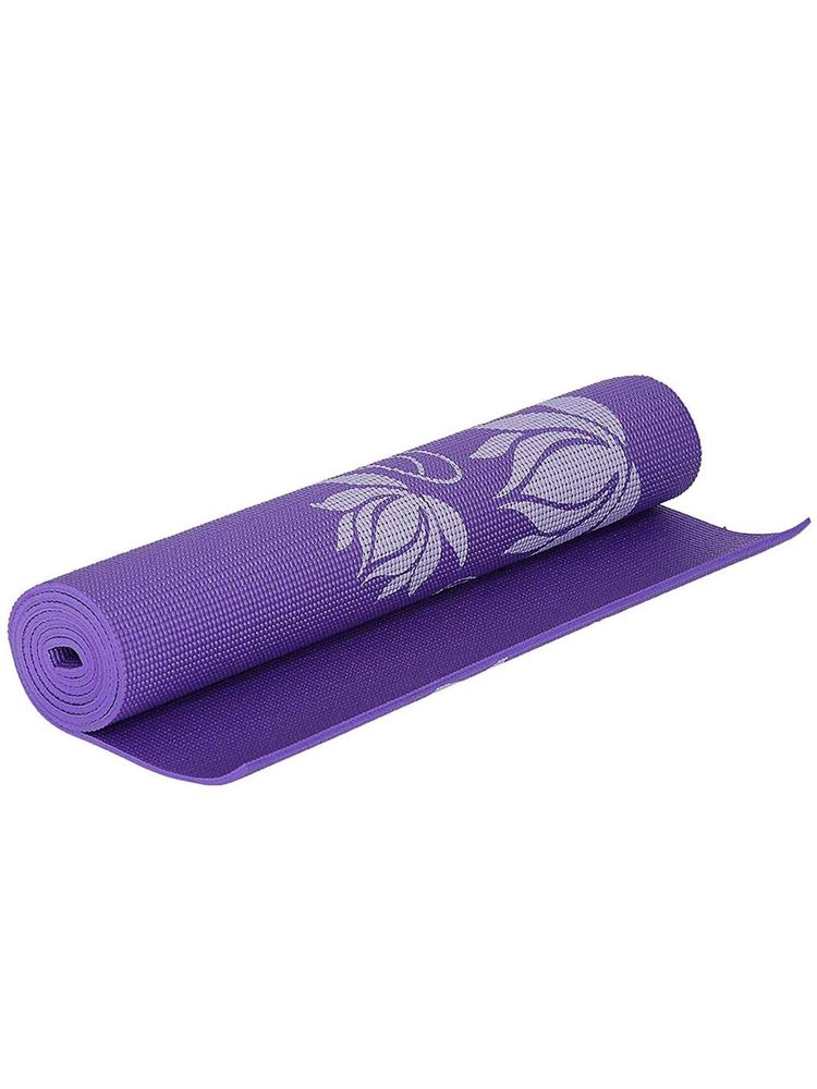 Strauss Yoga Mat Floral, 8 mm (Purple)