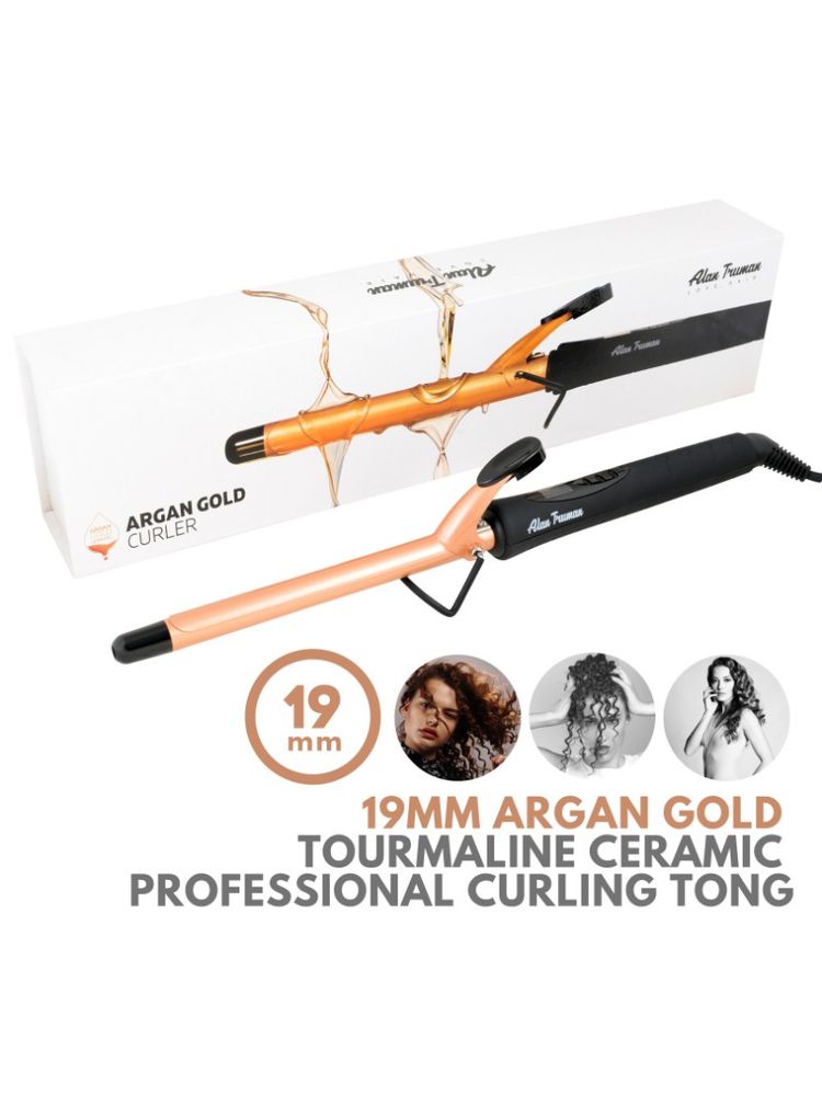Alan Truman 19mm Argan Gold Ceramic Hair Curler-image-25