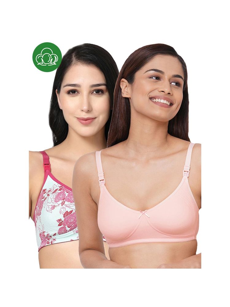 Inner Sense Organic Cotton Antimicrobial Soft feeding Bra (Pack of 2)-picture-10