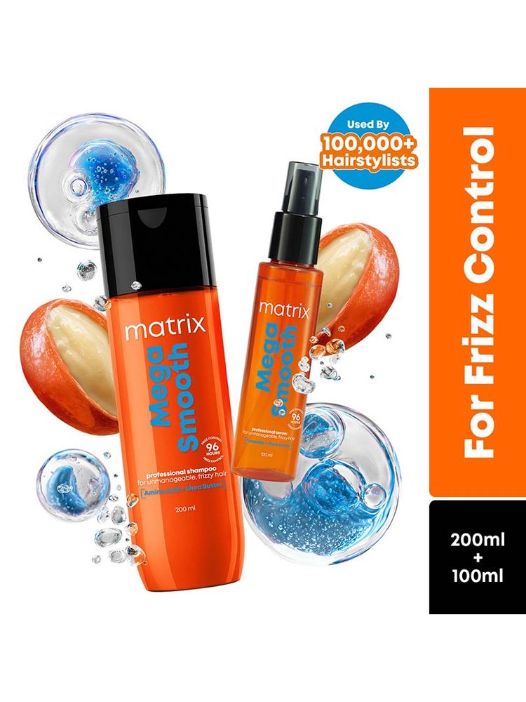 Matrix Mega Smooth Professional Shampoo & Serum For Frizzy Hair - Small Pack-image-48