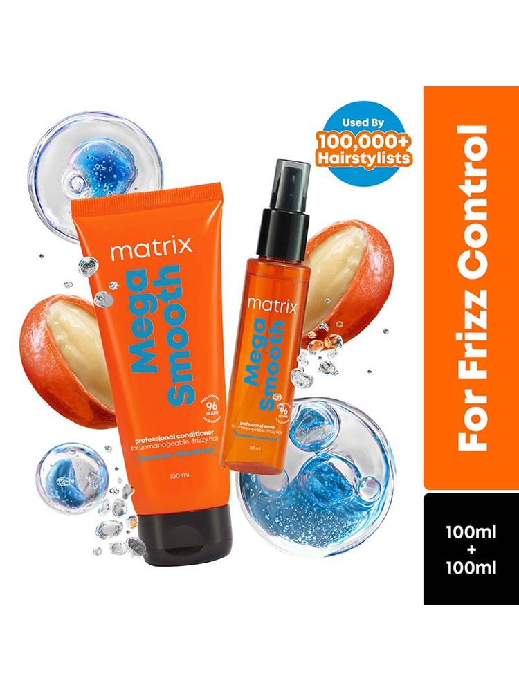 Matrix Mega Smooth Professional Conditioner & Serum For Frizzy Hair - Small Pack