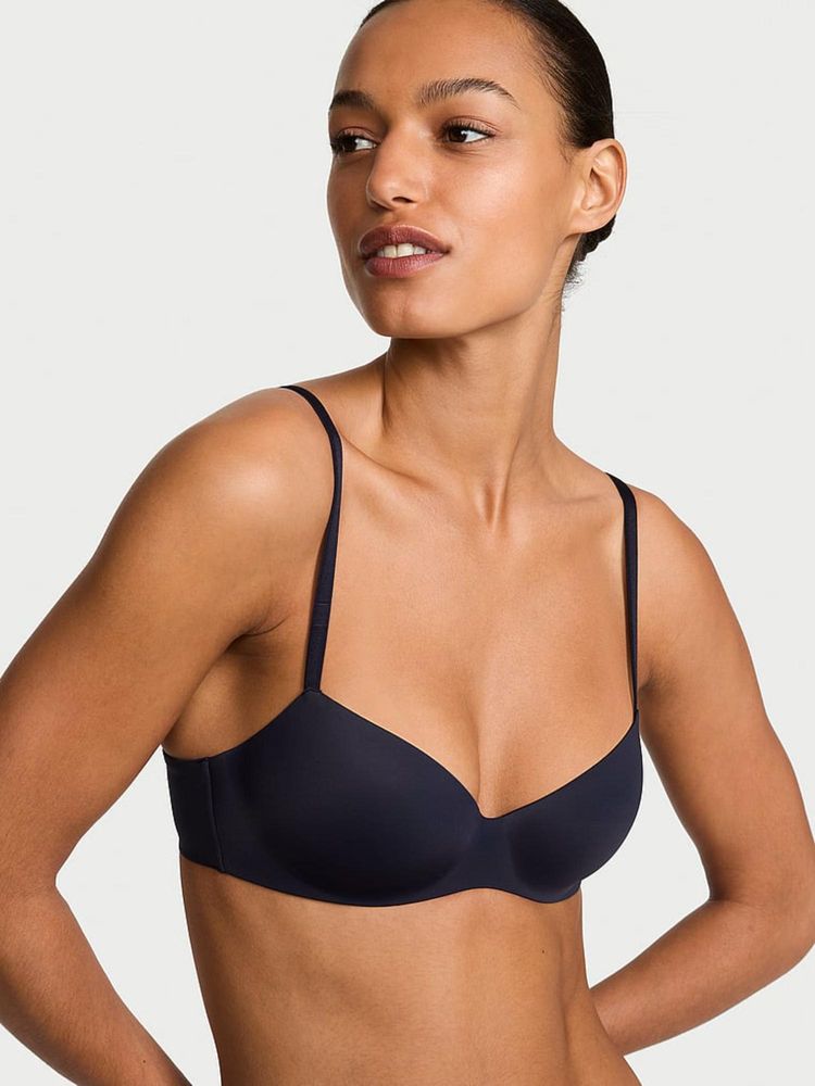 victoria's secret intimates Victoria's Secret Body by Victoria FlexFactor Lightly Lined Balconette Navy Blue Bra-picture-26