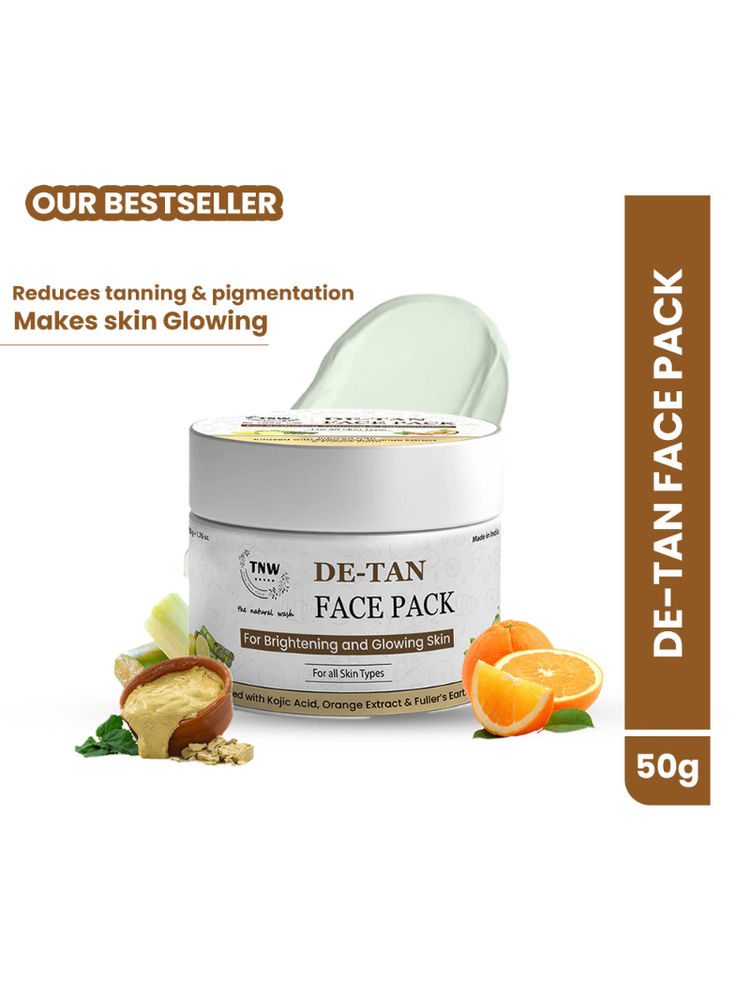 TNW The Natural Wash De-Tan Face Pack For Glowing Skin And Tan Removal With Orange Extract-image-23