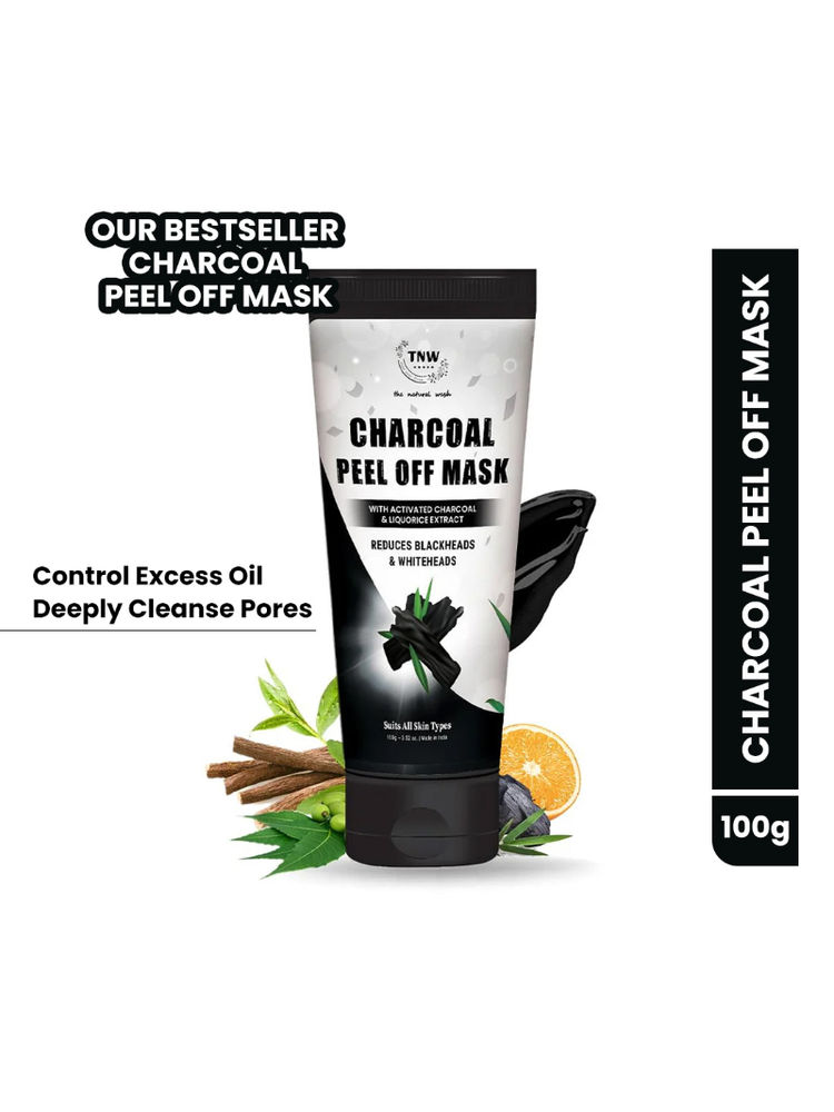 TNW The Natural Wash Charcoal Peel Off Face Mask with Activated Charcoal & Liquorice Extract-picture-28