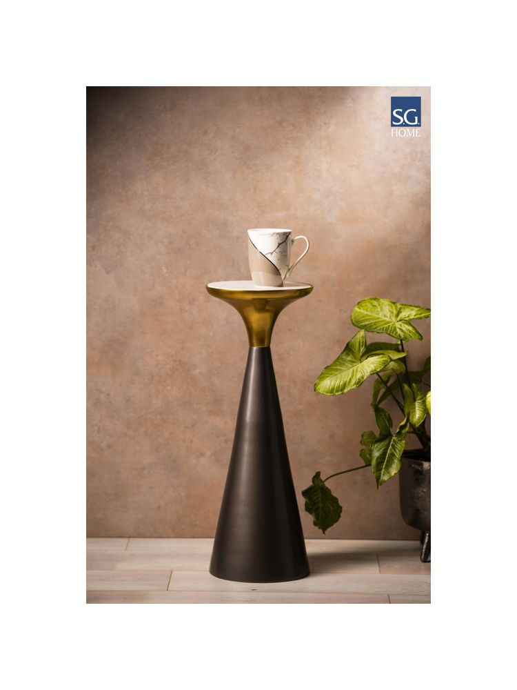 SG Home Grey Metal And Marble Top Silhoutte Drink-image-15