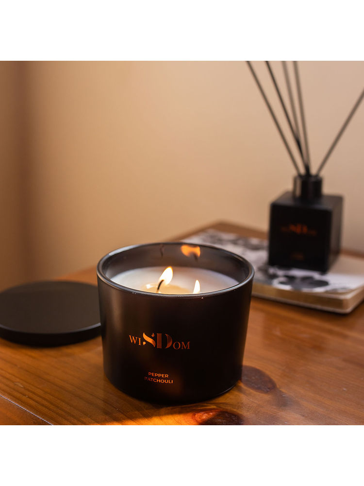 wiSDom by Sheetal Desai Pepper & Patchouli Luxury Scented Candle-picture-13