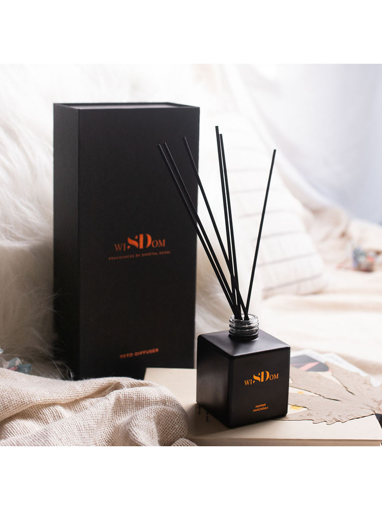 wiSDom by Sheetal Desai Pepper & Patchouli Luxury Scented Reed Diffuser-image-4