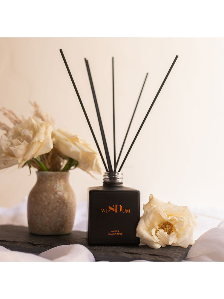 wiSDom by Sheetal Desai Amber & Velvet Rose Luxury Scented Reed Diffuser-picture-27