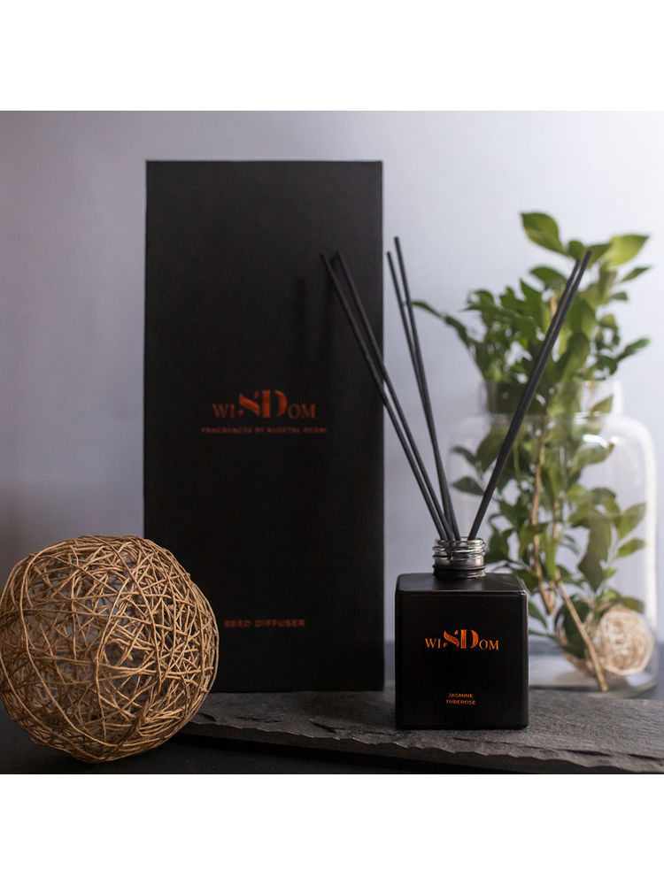wiSDom by Sheetal Desai Jasmine & Tuberose Luxury Scented Reed Diffuser-image-26