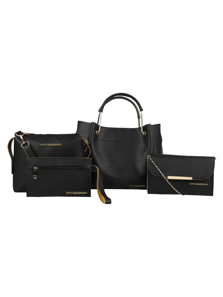 Bagsy Malone Black Women Tote Combo Set Of 4-image-28