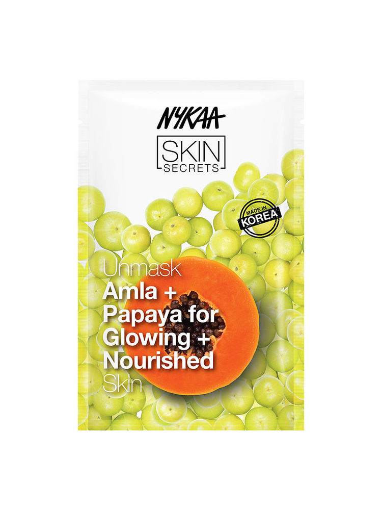 Nykaa Amla + Papaya Sheet Mask For Glowing & Nourished Skin-Formulated In Korea - For All Skin Types