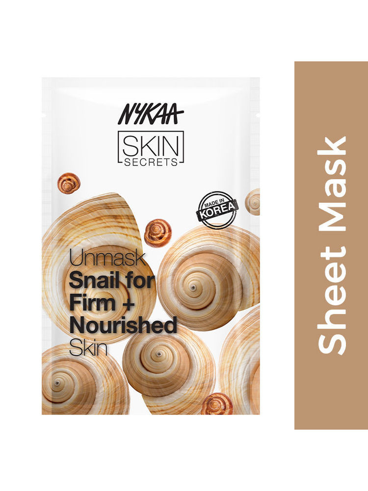 Nykaa Snail Sheet Mask For Firm & Nourished Skin-Formulated In Korea-For All Skin Types