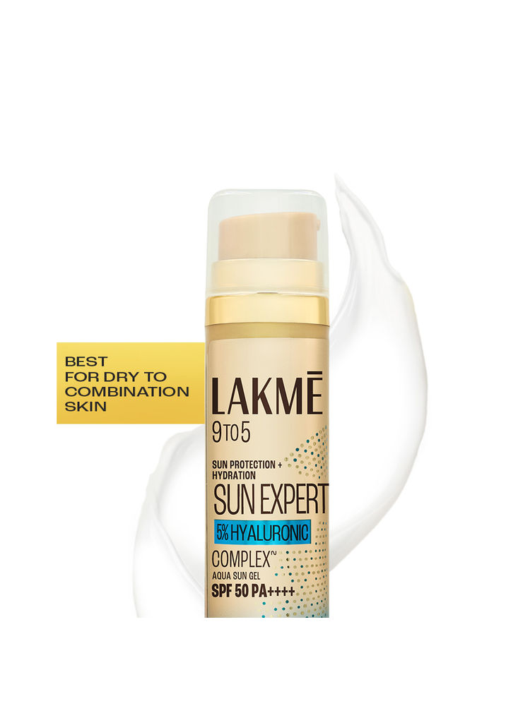 Lakme 5% Hyaluronic Water-Light Sunscreen Gel SPF 50 Pa++++ For Oily Skin, Plump & Hydrated Skin-picture-23