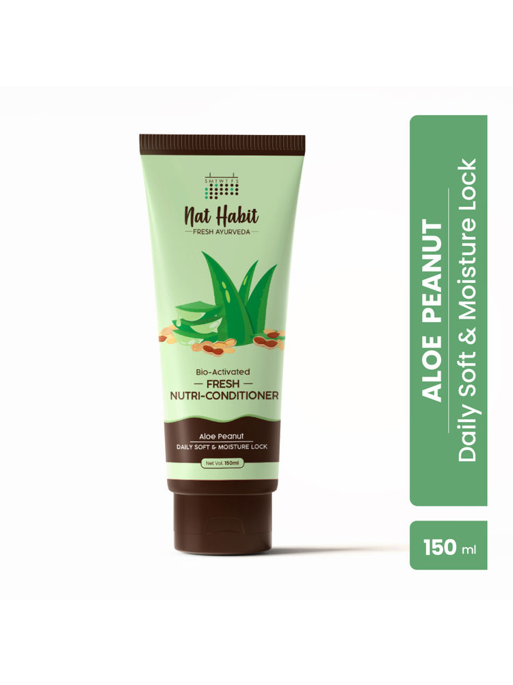 Nat Habit Aloe Peanut Conditioner Daily Soft & Moisture Lock Conditioner For Dry & Frizzy Hair-picture-22