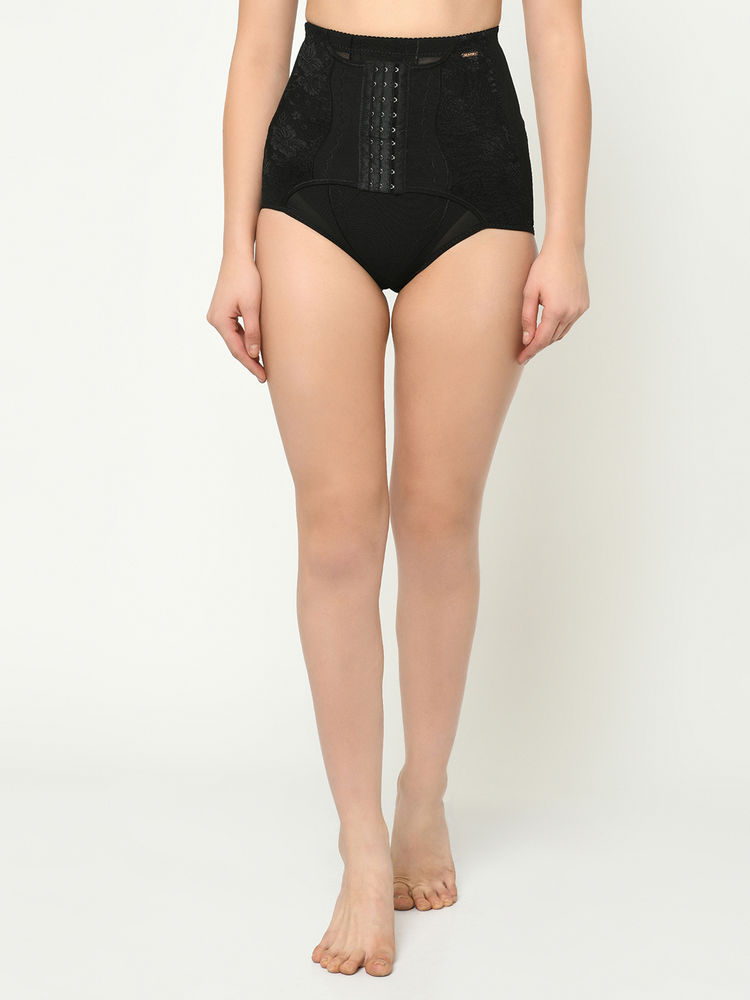 Da Intimo Hi-Waist Tummy Control Shaper Panties - Black-image-10