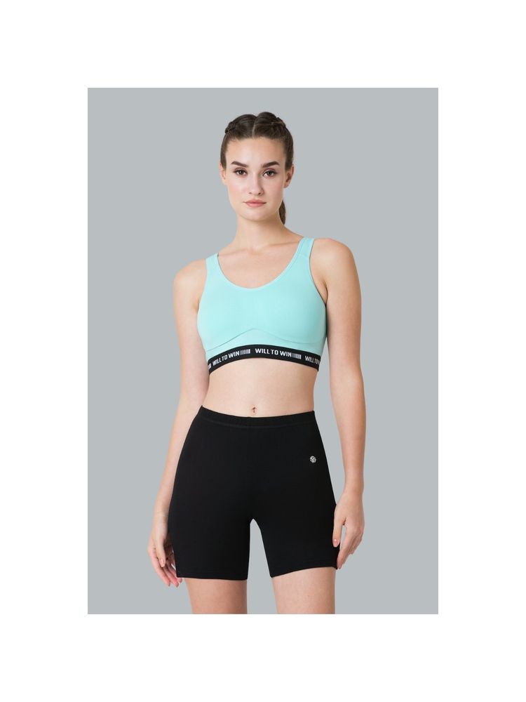 Van Heusen Proactive Women Anti Bacterial & Wireless Sports Bra - Aruba Blue-image-13