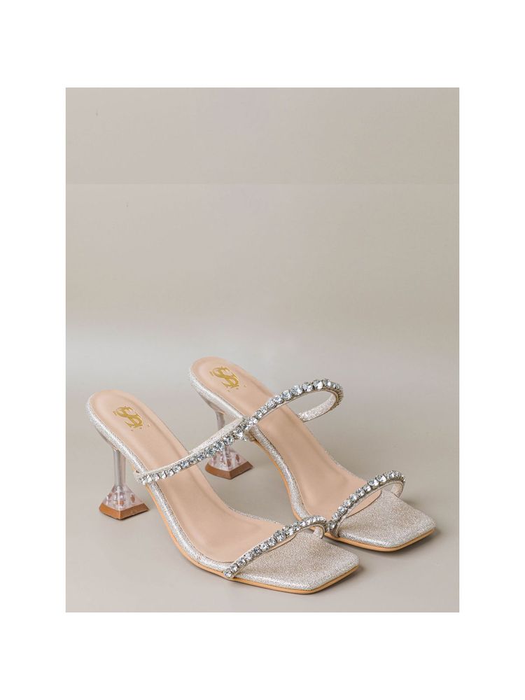 Shoe that fits you Rose Gold Diamantine Heels-picture-10