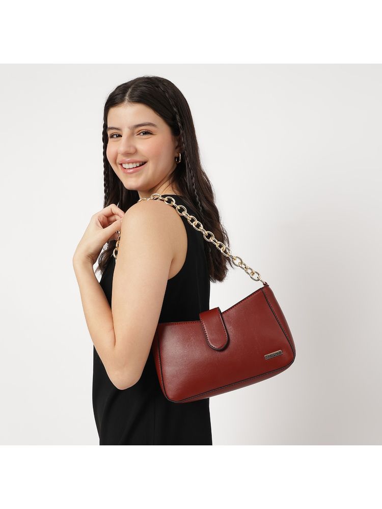 fastrack accessories Fastrack Maroon Shoulder Bag for Women-picture-11