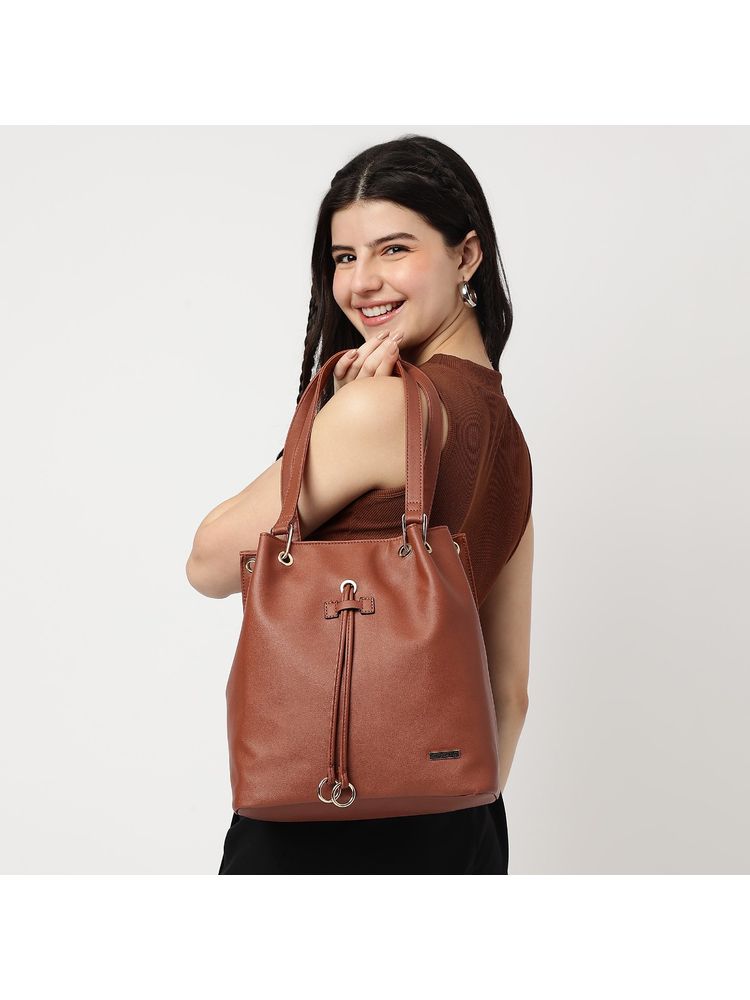 fastrack accessories Fastrack Tan Tote Bag for Women-picture-25