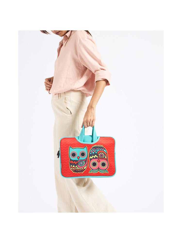 Chumbak Owls Of India Laptop Sleeve - 15.6 inch