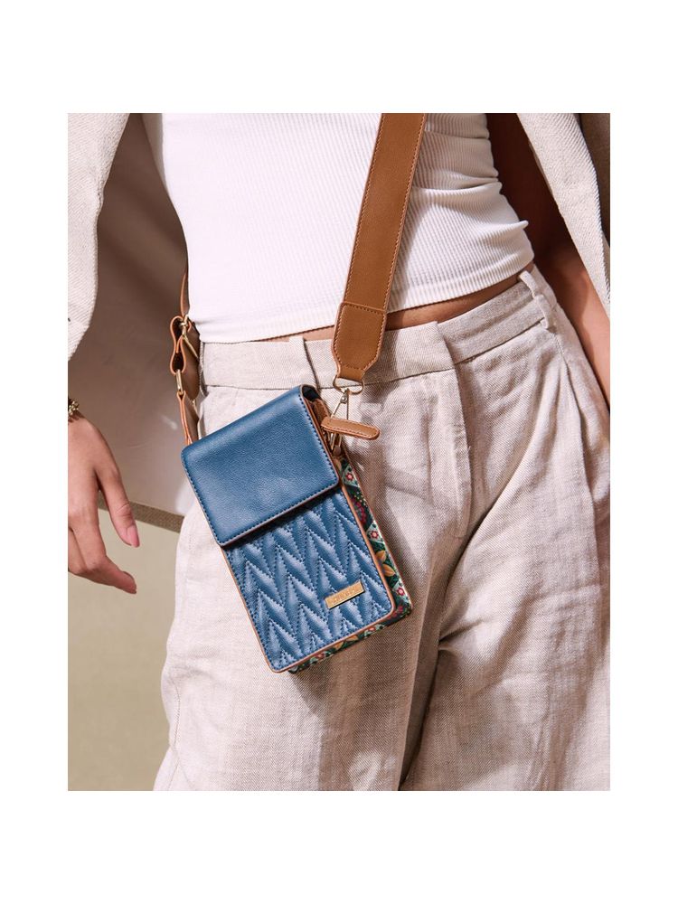 Chumbak The Policia Crossbody Sling Bag With Detachable Strap - Floral-picture-10