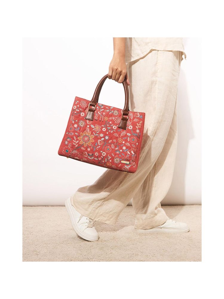 Chumbak Embroidered Handbag With Detachable Strap-picture-26