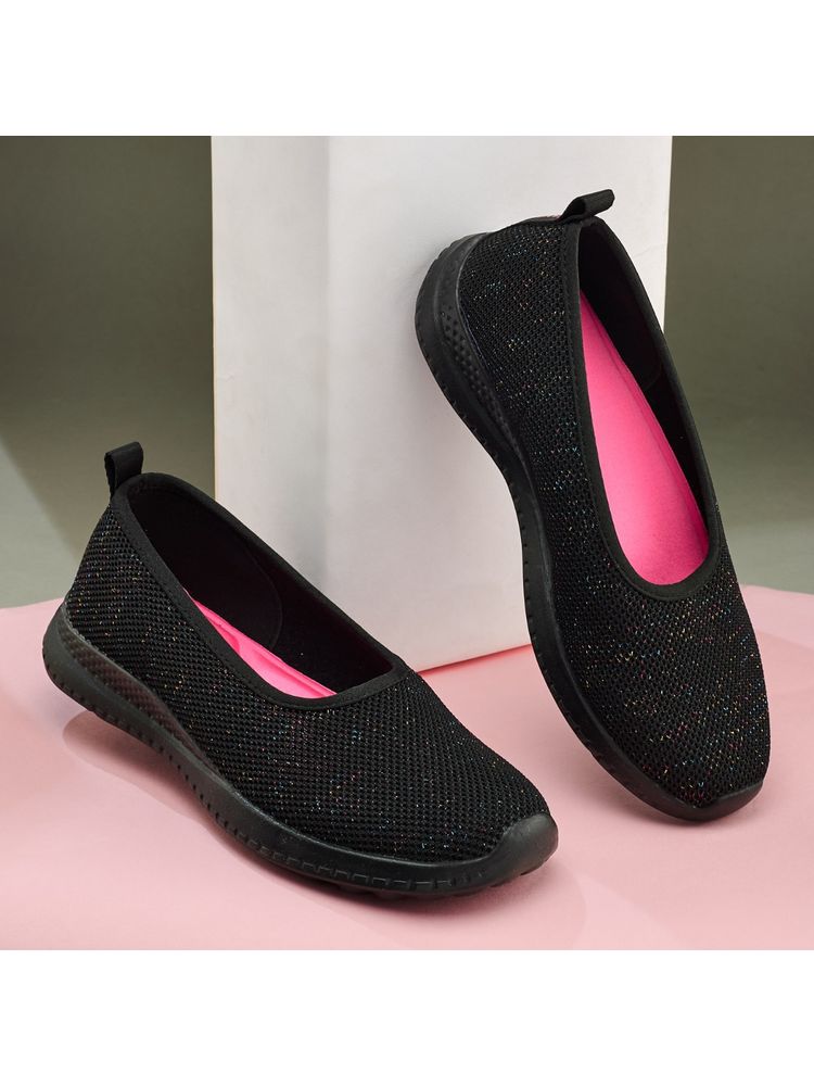 Campus JOYCE Women Black Slip-On Walking Shoes-picture-17