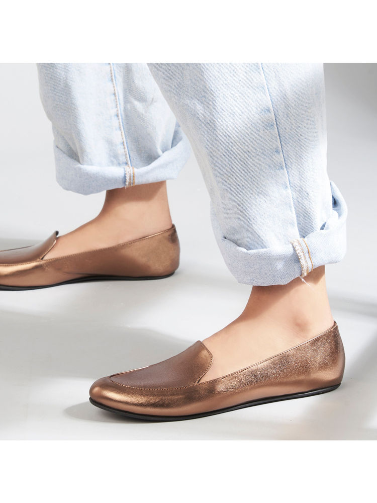 SKO Olivia Women Bronze Loafers-picture-13